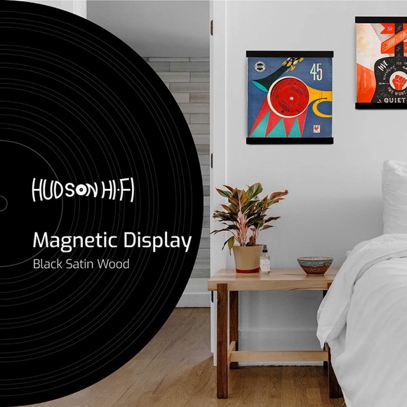 LP Vinyl Favorite Record Wall Mounted Display Shelf Decor (1 Pack, Black Satin) - Picture 4 of 8